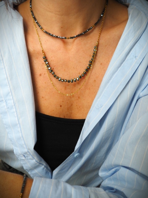 łańcuszek z Hematytami