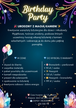 Warsztaty urodzinowe dla dzieci